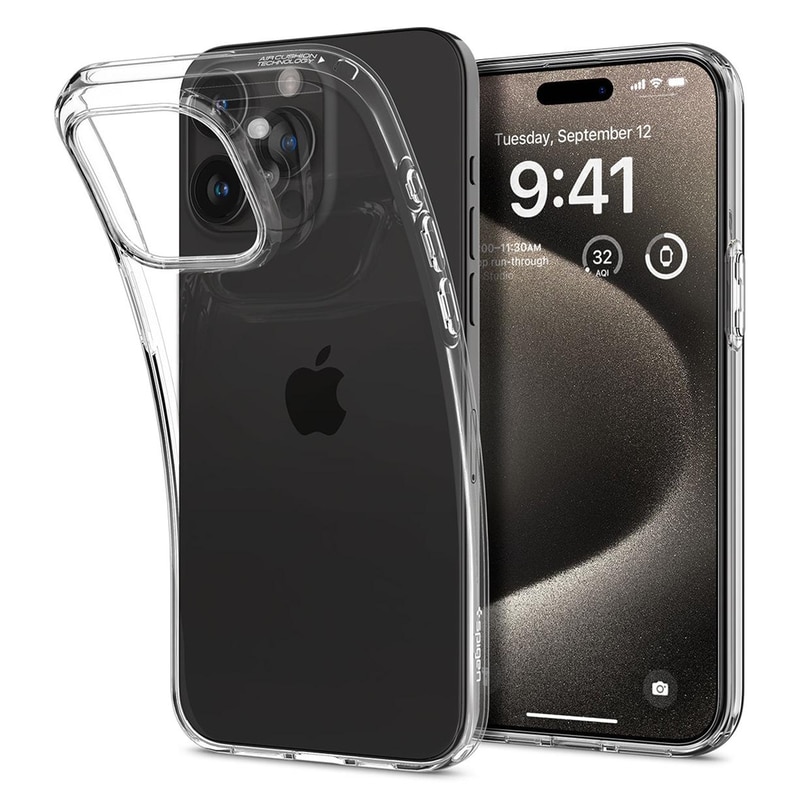 Spigen Liquid Crystal Case Θήκη Προστασίας Για Iphone 15 Pro Max Σε Χρώμα Crystal Clear (acs06557)