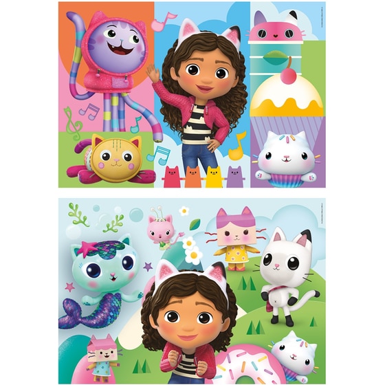 Παιδικό Παζλ Clementoni Super Color DreamWorks Gabby's Dollhouse (2x60 Κομμάτια) image 1