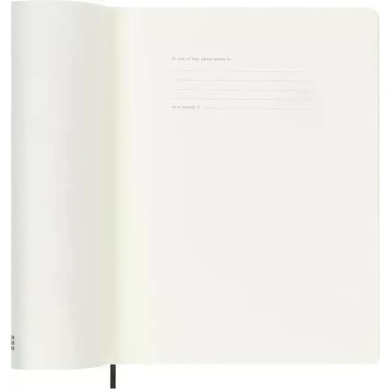 Ημερολόγιο Εβδομαδιαίο Moleskine 2026 12Μ ΧLarge Black Soft image 2