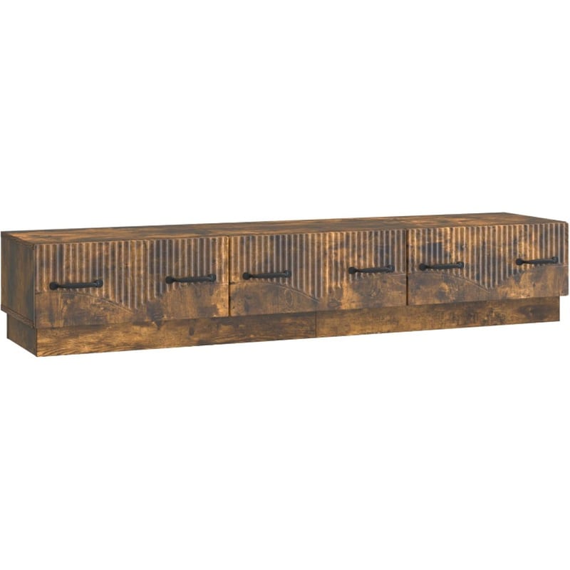 Έπιπλο Τηλεόρασης VidaXL με Συρτάρι 147x34.5x27 cm - Καπνισμένο Ξύλο Δρυός