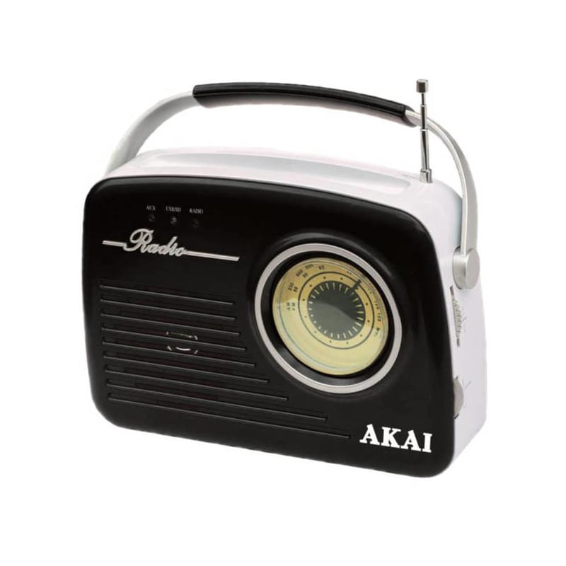 AKAI Φορητό Radio Akai Retro APR-11B - Μαύρο