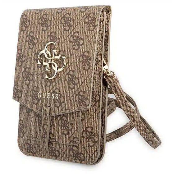 ΘΗΚΗ ΚΙΝ GUESS UNIVERSAL POUCH S/M BROWN image 1