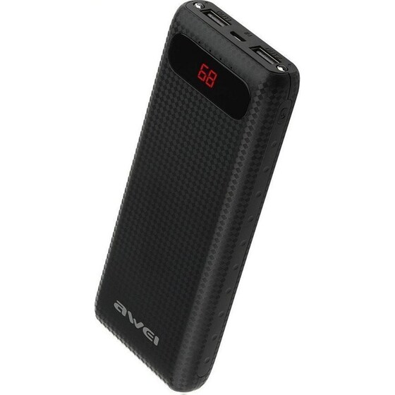 Powerbank Awei P70K 20.000mAh - Μαύρο image 0