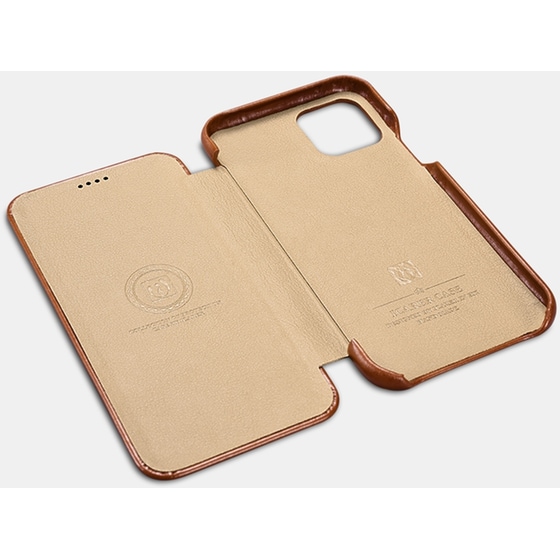 Θήκη Apple iPhone 12/iPhone 12 Pro - Icarer Curved Edge Vintage Series - Red image 1