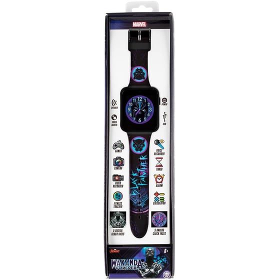 Smartwatch Disney Black Panther Kids 40mm - Μαύρο image 1