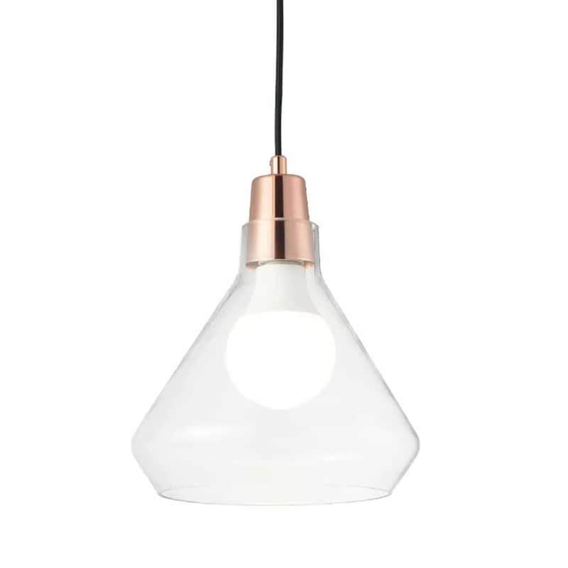 Φωτιστικό Οροφής Μονόφωτο Aca Cielos V36035rg Γυάλινο - Διάφανο ACA DECOR