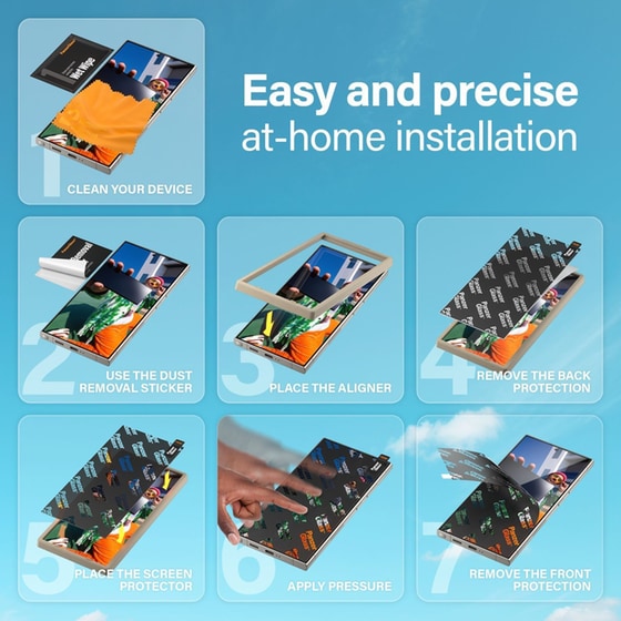 Προστατευτικό οθόνης Samsung Galaxy S24 Ultra - Panzerglass Screen Protector Ultra Wide Fit Anti-Scratch image 11