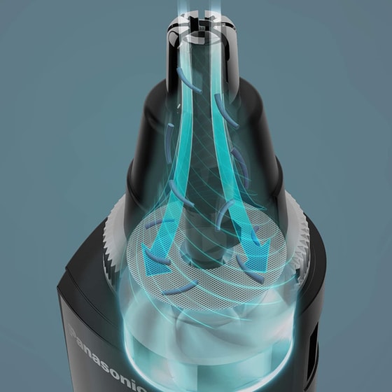 Trimmer PANASONIC ER-GN30 με Σύστημα Καθαρισμού για Μύτη, Αυτιά, Φρύδια και Γένι Μαύρο image 3