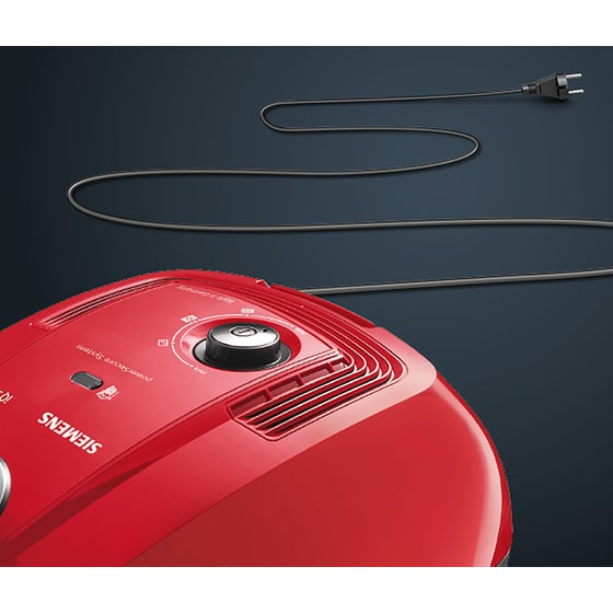 SIEMENS VC3A210 600 W με Σακούλα 4 L Κόκκινη Ηλεκτρική Σκούπα image 4