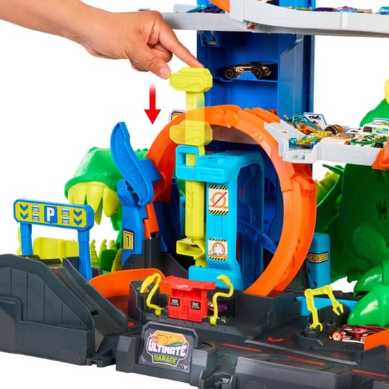 Playset Hot Wheels Απόλυτο Γκαράζ T-Rex Με Πίστα City image 5