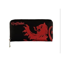 Difuzed Πορτοφόλι Harry Potter: Gryffindor από Πολυουρεθάνη & Πολυεστέρα Με Φερμουάρ Μαύρο/Κόκκινο