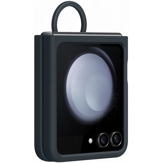 Θήκη Samsung  Galaxy Z Flip5 - Samsung Silicon Case with Ring - Indigo image 1