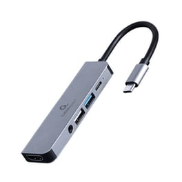 Cablexpert A-CM-COMBO5-02 USB Hub 5 σε 1 USB-C - Ασημί