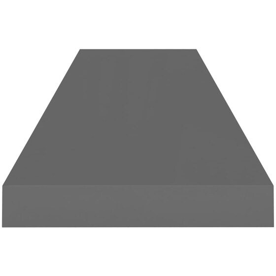 Ράφι Τοίχου VidaXL από MDF 90x23.5x3.8 cm - Γκρι/Γυαλιστερό image 3