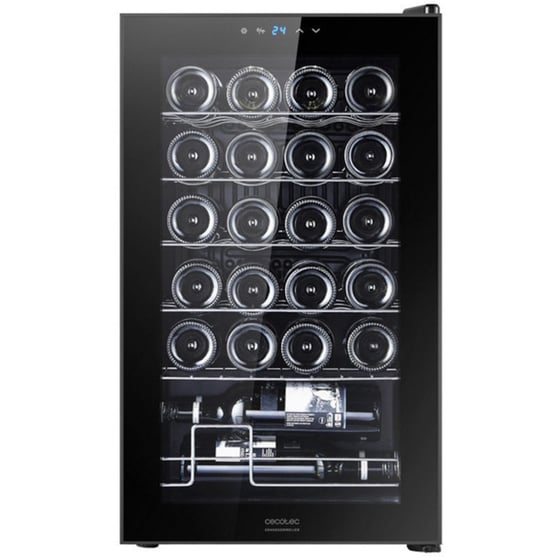 CECOTEC Grand Sommelier 24000 Cec-02342 για 24 Μπουκάλια με Συμπιεστή - Μαύρο Συντηρητής Κρασιών image 0