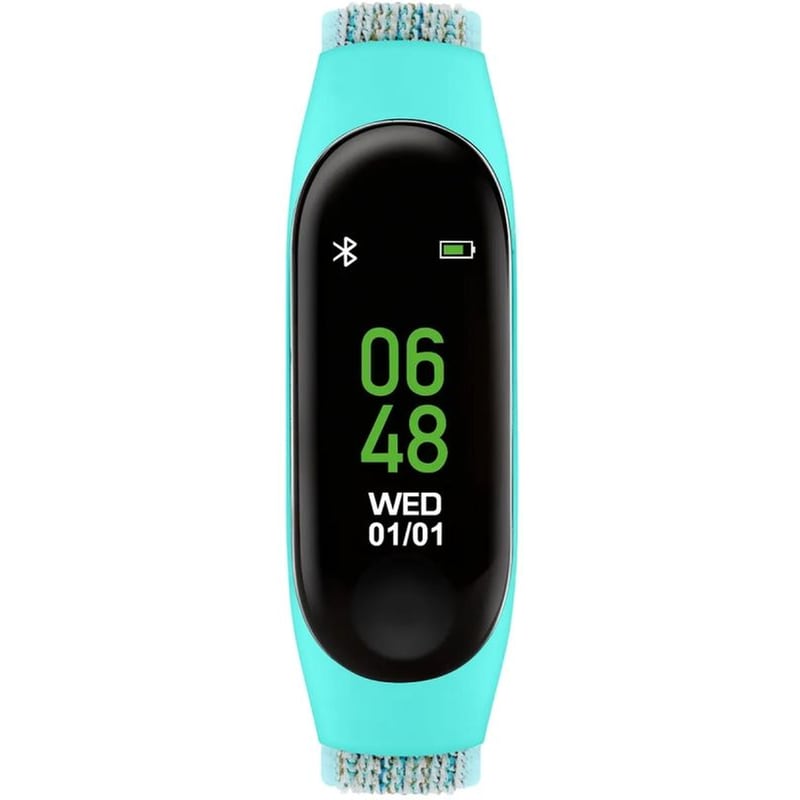 TIKKERS Tikkers Activity Tracker Παιδικό Με Υφασμάτινο Λουράκι Cyan