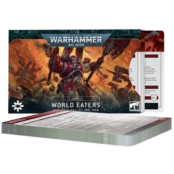 Index Cards: World Eaters Warhammer 40k GAMES WORKSHOP image 0