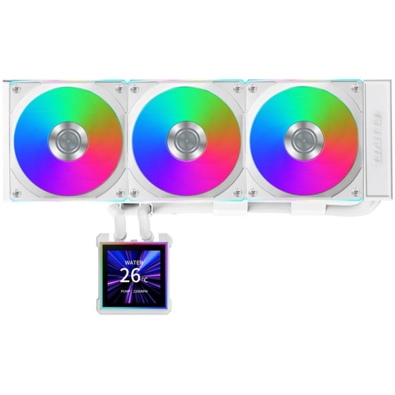 Lian Li HydroShift II LCD-S 360CL Υδρόψυξη AIO CPU με 3 Ανεμιστήρες 120mm και RGB Φωτισμό Λευκή image 2