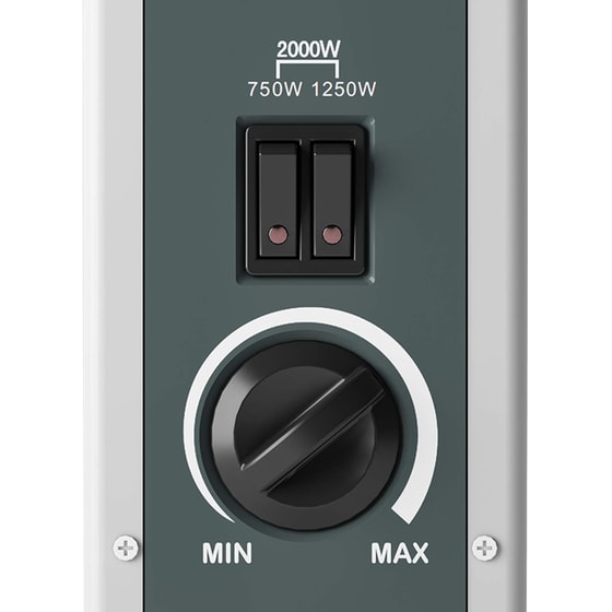 OLIMPIA SPLENDID Caleo Metal Θερμοπομπός Δαπέδου 2000W Λευκό image 3