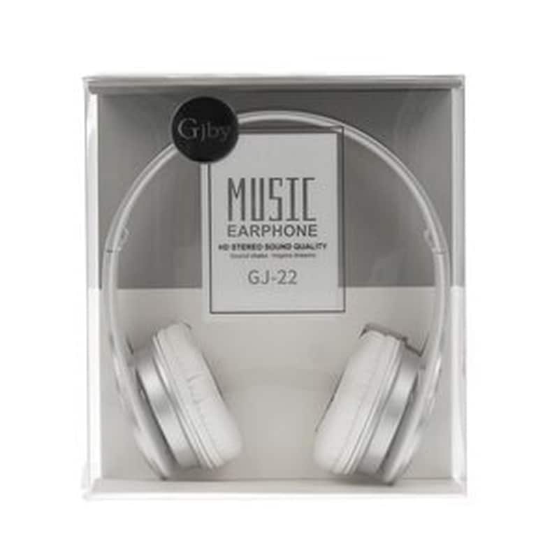 GJBY Ακουστικά Κεφαλής Gjby Extra Bass Gj-22/jack 3,5mm - Oem - Λευκό - Headset