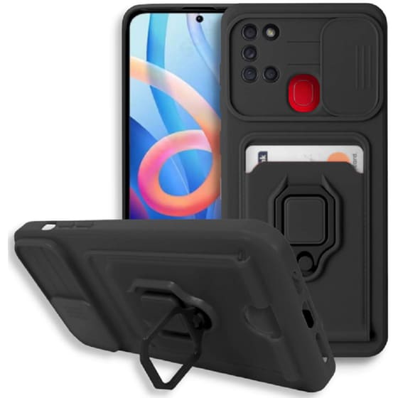 Θήκη Samsung Galaxy A21s - Bodycell Multifunction - Μαύρο image 0