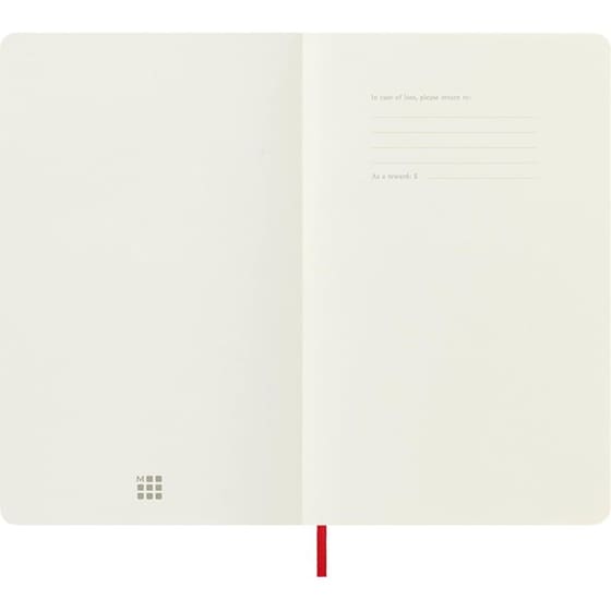 Σημειωματάριο Moleskine Soft Squared Large Scarlet Red image 2