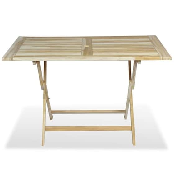 Vidaxl Σετ Τραπεζαρίας Εξωτερικού Χώρου 5 Τεμ. Από Μασίφ Ξύλο Teak image 3