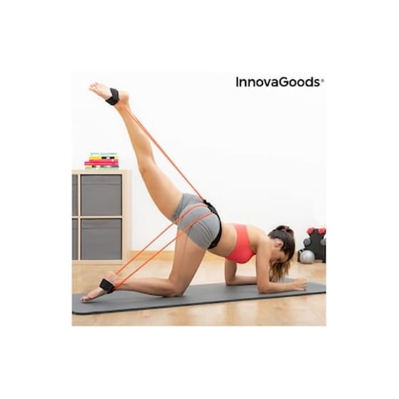 Λάστιχο Γυμναστικής με Ζώνη Innovagoods Bootrainer - Κίτρινο/Μαύρο image 2
