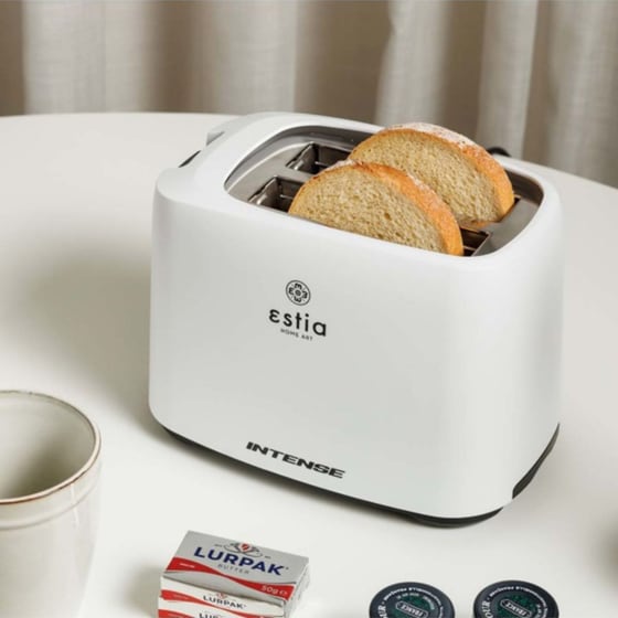 ESTIA 06-24574 ΜΑΤ 2 Θέσεων 700W Λευκό Φρυγανιέρα image 4