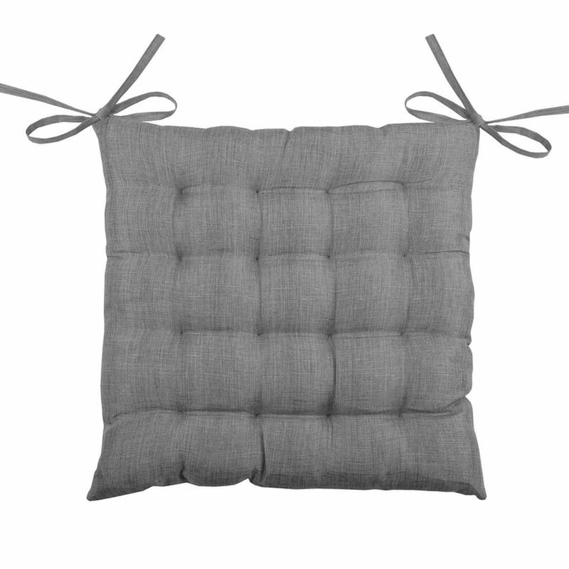 SPITISHOP Μαξιλάρι Καρέκλας Spitishop Πολυεστέρας 40x40cm - Ανθρακί