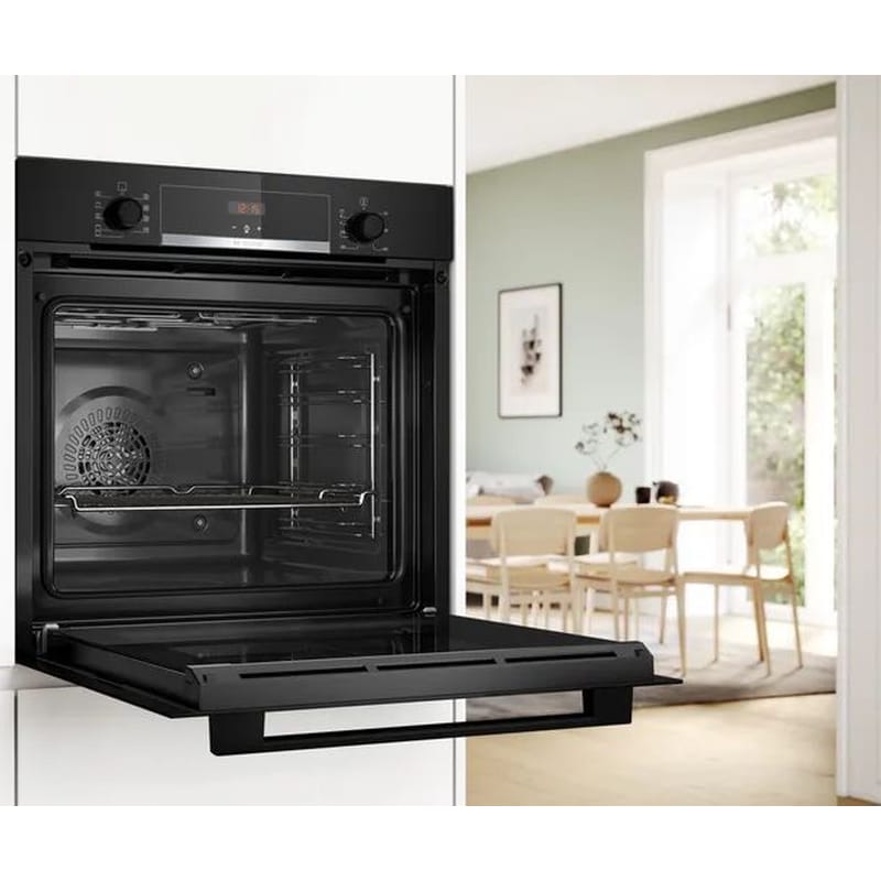 BOSCH HBA514BB3 71 Lt Μαύρο Εντοιχιζόμενος Φούρνος Άνω Πάγκου