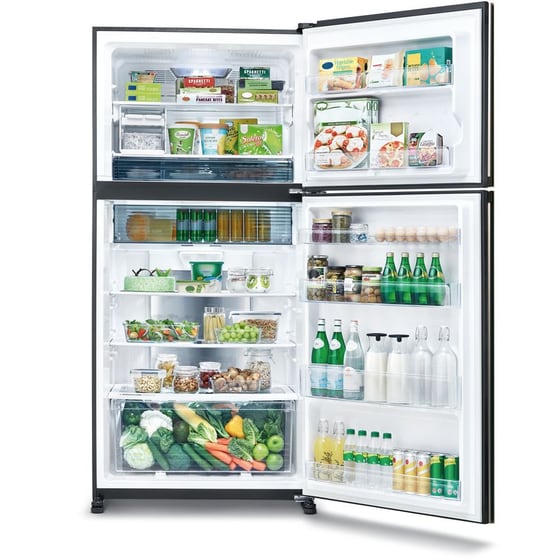 SHARP SJ-YG740G-SLTotal No Frost 604 Lt Ασημί Glass Δίπορτο image 3