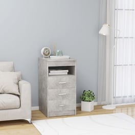 Vidaxl Συρταριέρα Γκρι Του Σκυροδέματος 40 X 50 X 76 Εκ. Μοριοσανίδα