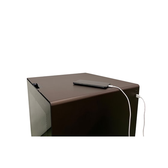 IndelB FRIDOM Cube Freestanding 31 Lt Bronze με Συμπιεστή Mini Bar image 1