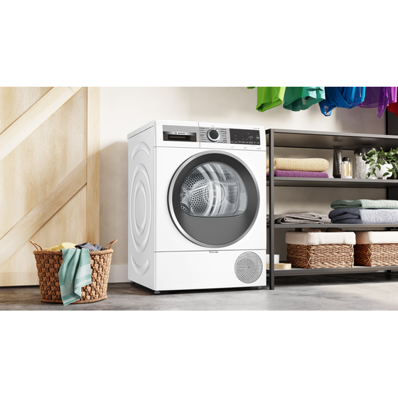 BOSCH WQG233D8GR 8 kg με Αντλία Θερμότητας Λευκό Στεγνωτήριο Ρούχων image 7