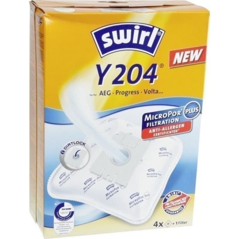 SWIRL SWIRL Y204 4 Τμχ Σακούλες Ηλεκτρικής Σκούπας