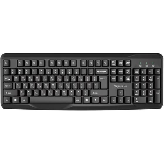 XTRIKE-ME Office MK-308 Ασύρματο σετ Πληκτρολόγιο/Ποντίκι - Μαύρο (US) (GR) image 1