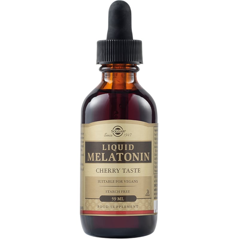 Ειδικό Συμπλήρωμα για τον Ύπνο Solgar Liquid Melatonin Κεράσι - 59ml