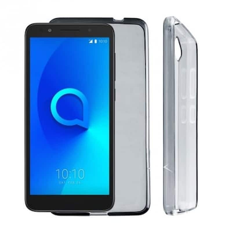Θήκη Alcatel 3X - Volte-Tel SlimColor Air TPU Back Cover Σιλικόνης - Διάφανη Γκρι VOLTE-TEL