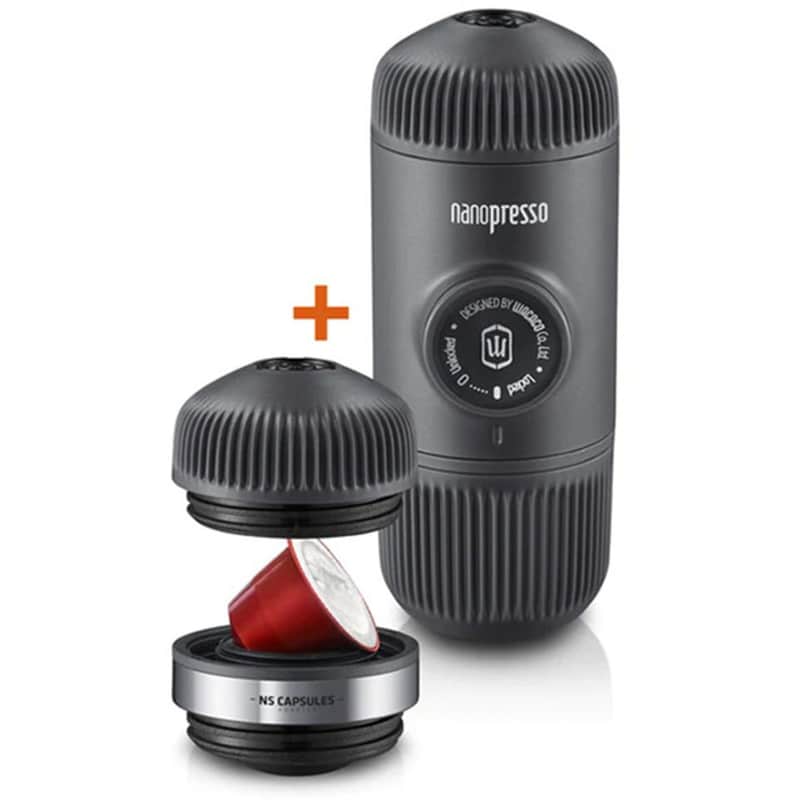 WACACO Nanopresso 18bar Mηχανή Espresso Χειρός Γκρι
