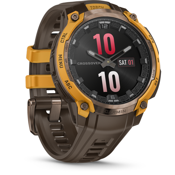 Smartwatch Garmin Instinct Crossover AMOLED 47mm - Bronze & Sunburst with Cocoa image 2