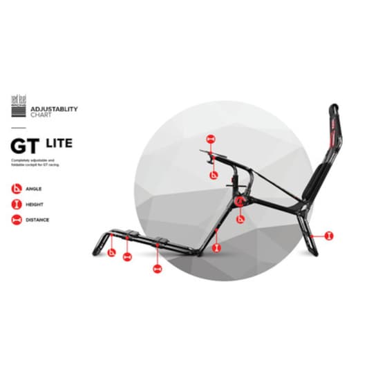 Gaming Καρέκλα Next Level Racing GTLite Foldable Simulator Cockpit Μεταλλική - Μαύρη image 10