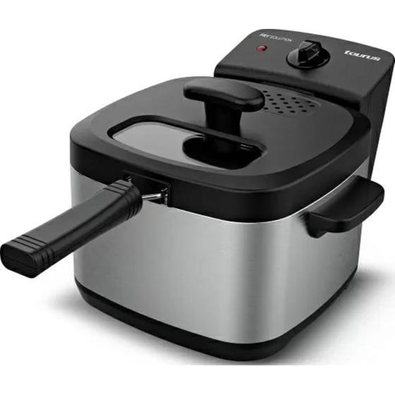 TAURUS FRY SOLUTION με Αποσπώμενο Κάδο 2000 W 1.5 L Inox Φριτέζα Λαδιού image 0