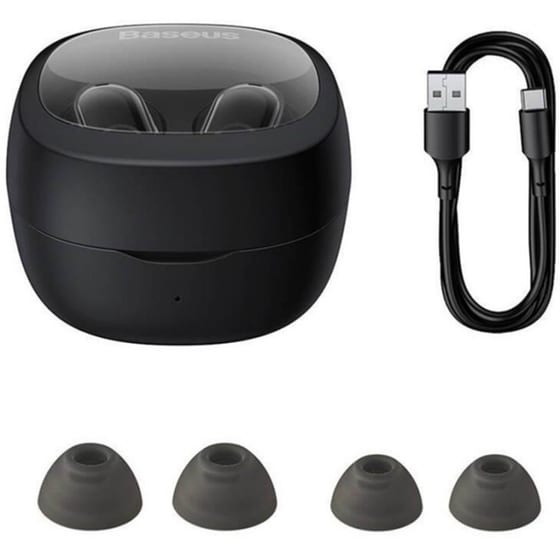 Ακουστικά Bluetooth Baseus Bowie WM02 TWS - Μαύρα image 0
