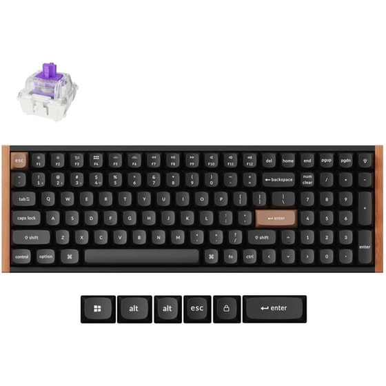 Keychron K4 HE K4H-F1 Ασύρματο Ηall Effect Gaming Πληκτρολόγιο 96% με Magnetic διακόπτες και RGB φωτισμό (Αγγλικό US) image 0
