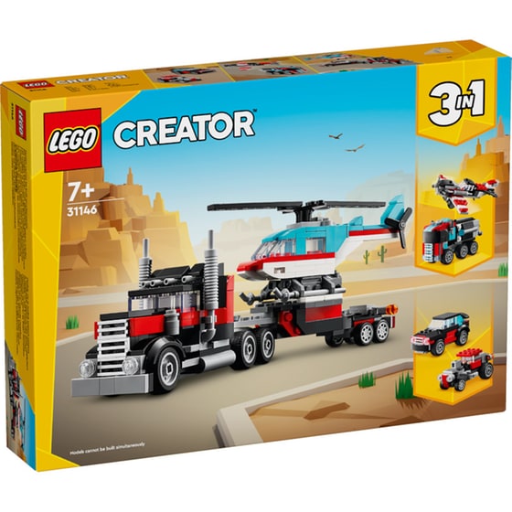 LEGO® Creator Flatbed Truck with Helicopter (31146) image 0