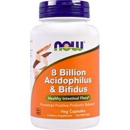 Προβιοτικό Now Acidophilus And Bifidus 8 Billion - 60 κάψουλες