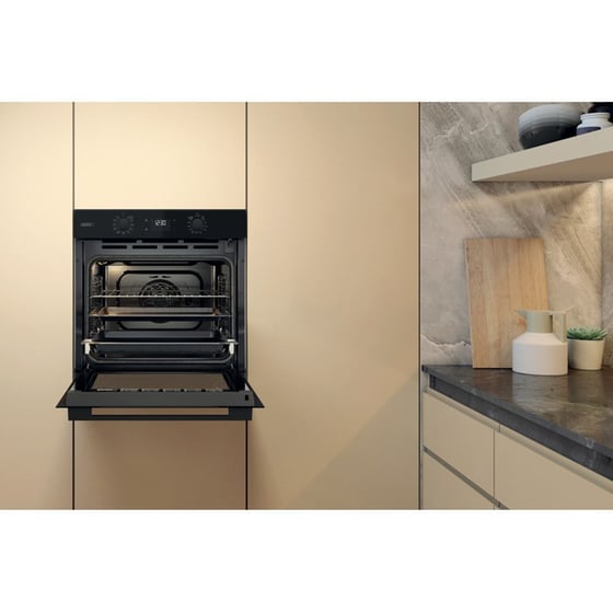 WHIRLPOOL OMSR58RU1SZB 71 Lt Μαύρο Εντοιχιζόμενος Φούρνος Άνω Πάγκου image 5