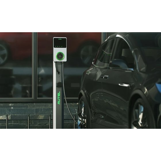 Επιτοίχιος Φορτιστής Αυτοκινήτου Autel AC Wallbox 22 kW - Ασημί image 1