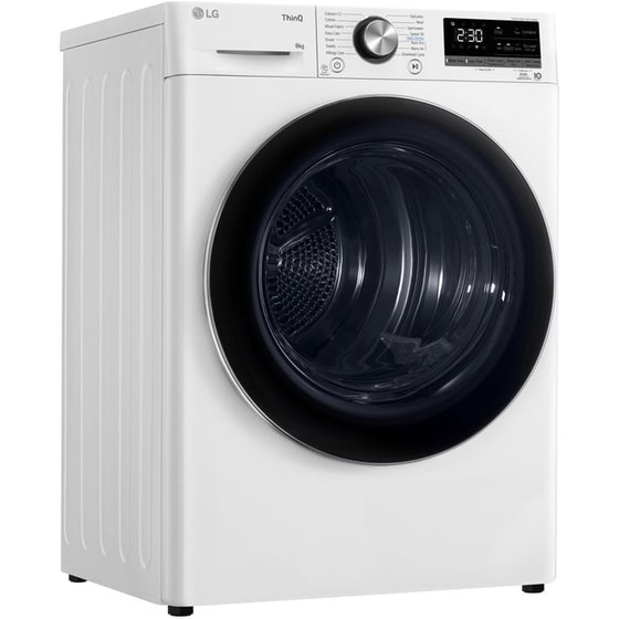 LG RH80V9AVHN 8 kg με Αντλία Θερμότητας Λευκό Στεγνωτήριο Ρούχων image 9